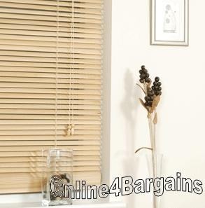 50x160cm Oak 25mm Universal PVC Venetian blinds