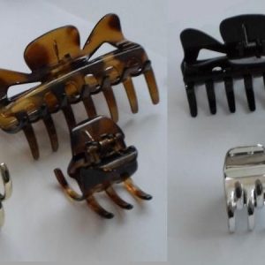 2 Packs Of 4 Claw Hair Clamps Clips