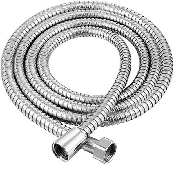 ACS Quality Reinforced 1.75m Chrome Shower Hose