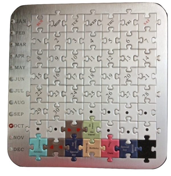 Magnetic Jigsaw Calendar & Mouse Pad Office Gadget