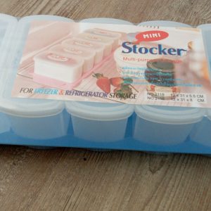 STOCKER 5x Multi Purpose Food Mini Storage Containers fridge & Freezer DIY