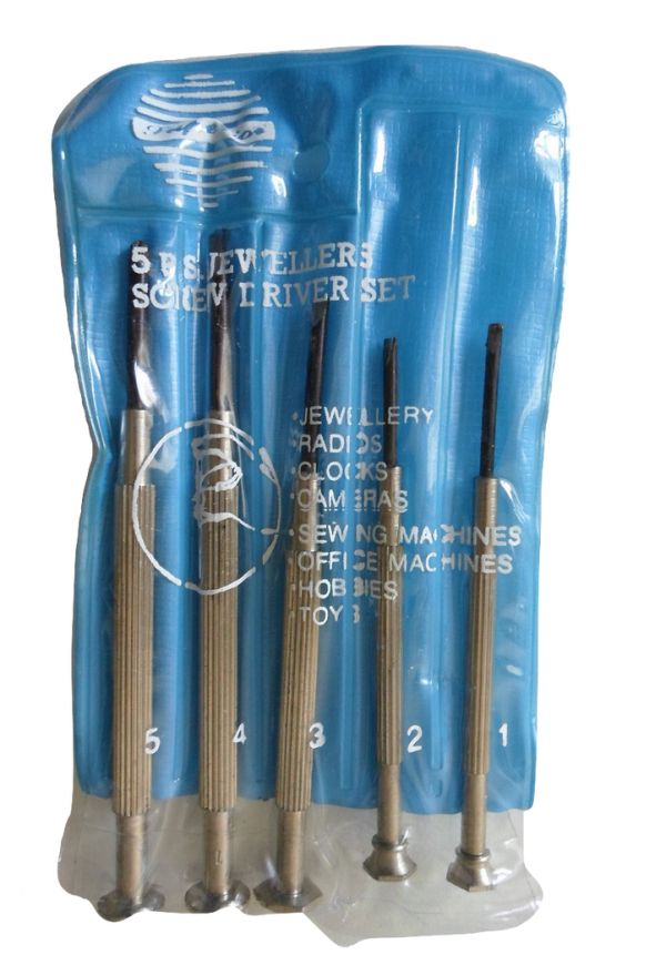 5pcs Jewellers Screwdriver Set in Wallet