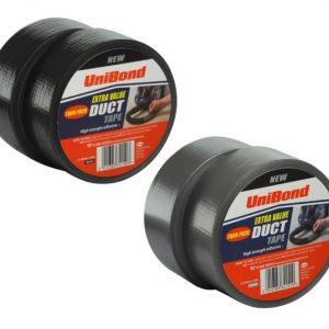 UniBond Twin Pack Duct Tape High Strength Adhesive 50mm x 50m