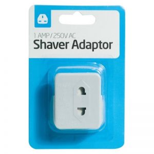 1Amp/250v Travel Shaver Plug Adaptor