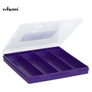 Wham 23cm Square 8 Divisions Storage Organiser Box