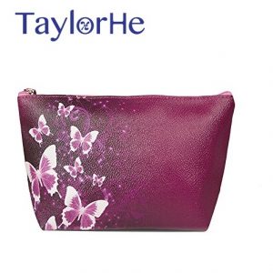 TaylorHe Zipped Printed PVC Make-up Cosmetic Toiletry