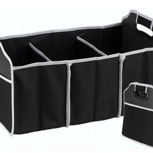 2-in-1 Heavy Duty Collapsible Car Boot Organiser Foldable Shopping Tidy Storage