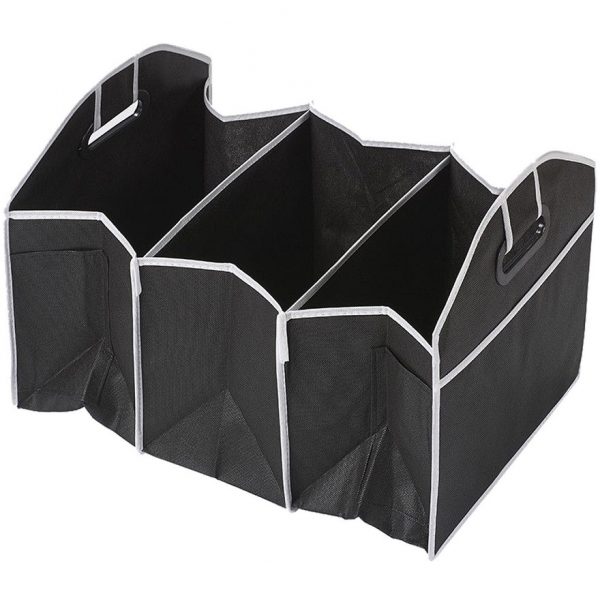 2-in-1 Heavy Duty Collapsible Car Boot Organiser Foldable Shopping Tidy Storage