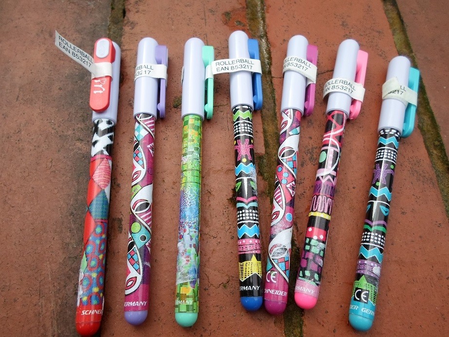 12x Schneider Flirt Rollerball assorted colour pens Art writing Mixed colours