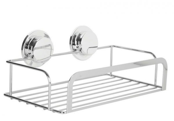 Croydex Stainless Steel Stick N Lock Shower Rack Caddy