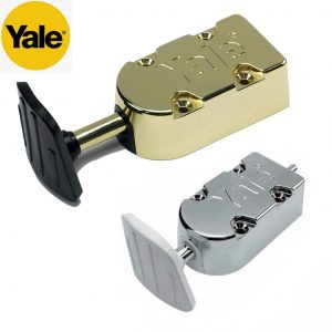 YALE Pedal Operated Foot Bolt Brass/Chrome