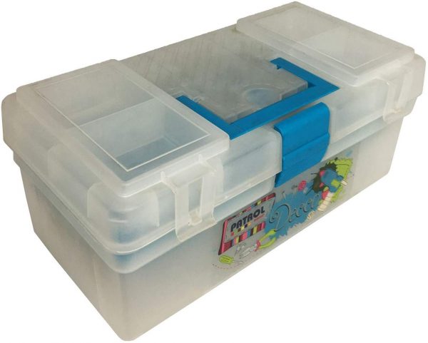 PATROL Decco 12'' multi-purpose DIY craft tool box Blue