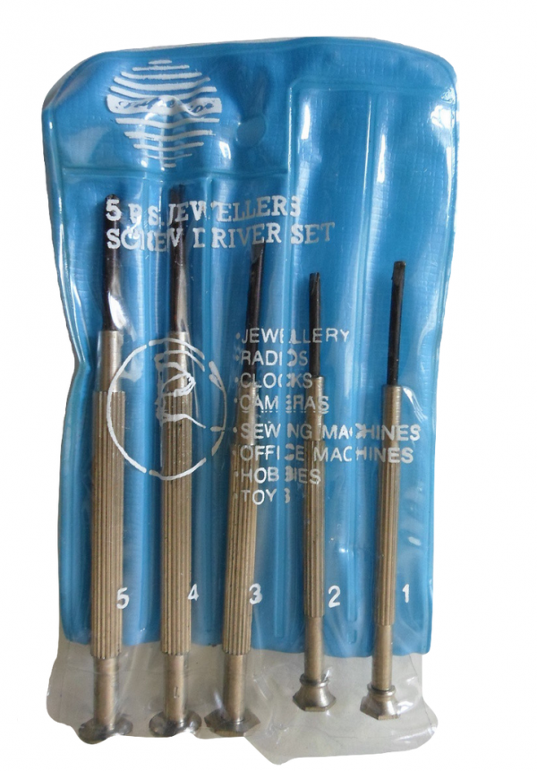 Jewellers 5pc Precision screwdriver set in a wallet