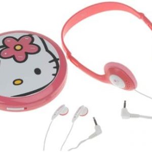 Hello Kitty Personal CD Player with matching headphones