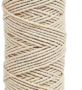 Natural Cotton Twine Braided Rope 50m