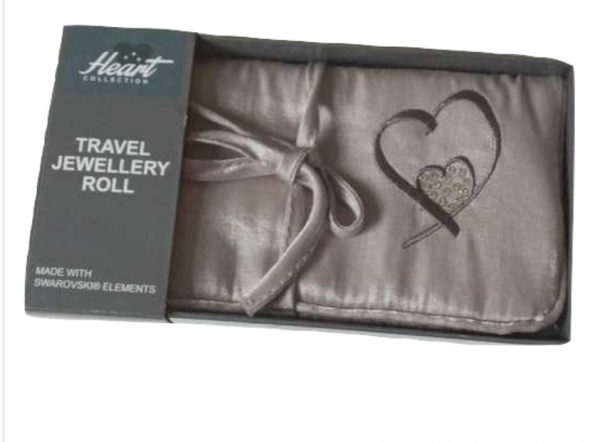 Heart Collection Travel Jewellery Roll with SWAROVSKI Elements
