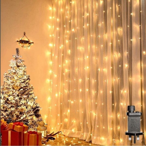 LIGHTNUM 306 LED Curtain Lights, Window Lights /Christmas