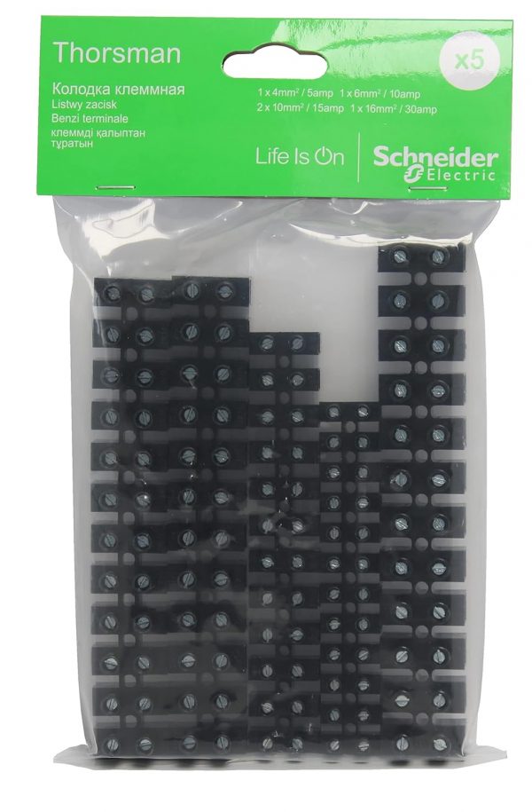 Schneider Terminal Connector Block Strip /Pack 5