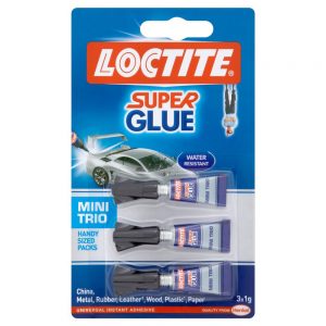 LOCTITE Mini Trio 3 x 1g Water Resistant Super Glue