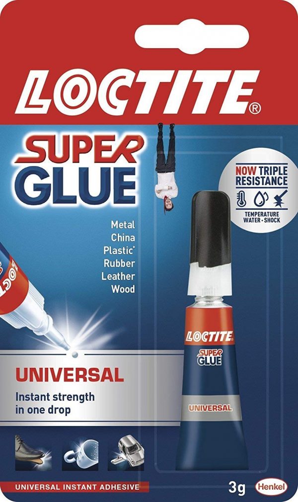 2x LOCTITE Universal Instant Strength Super Glue 3g