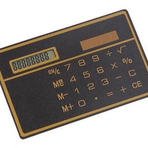 Ultra Slim Solar Powered Credit Card size Calculator