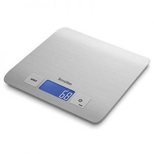 Terraillon Ultra Slim Stainless Steel Square 5 kg Electronic Kitchen Scales
