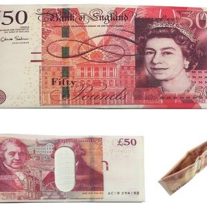 Novelty £50 Note Canvas Wallet Gift Pouche