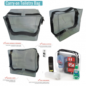 Airport security Multi-purpose clear cosmetic Carry on wash bag