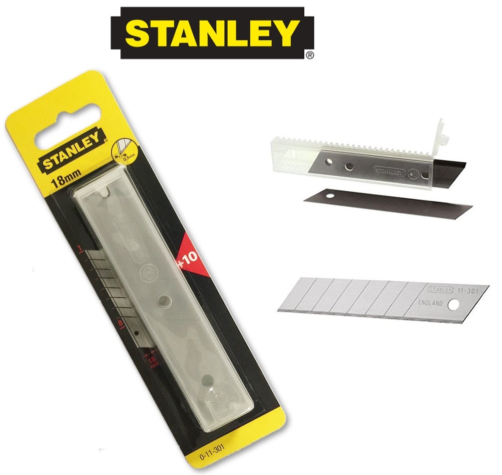 Stanley Replacement Stanley knife Snap Off Blades Pack (10 ...