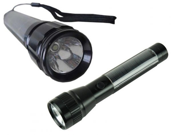 Maidston Solar Aluminum Flashlight Torch