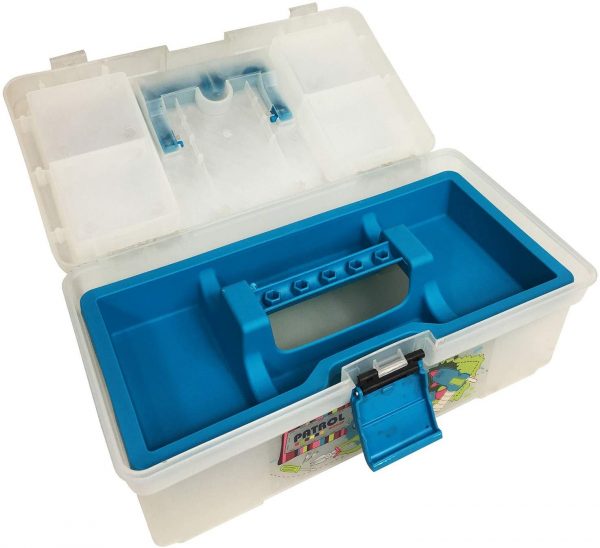 PATROL Decco 12'' multi-purpose DIY craft tool box Blue