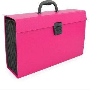 Rapesco Expanding Box File Document Organiser 19 Pocket – Hot Pink