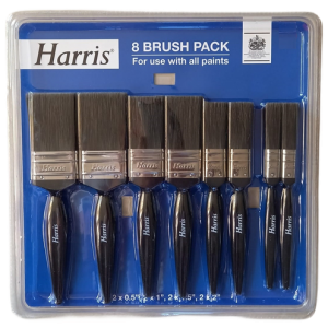 Harris 8 Brush Pack set for use with all paints