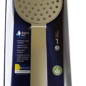 Croydex Keila Aqua Air Water Saving Single Function Shower Handset, Chrome